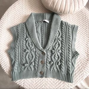 ZARA | Cropped Knitted Vest